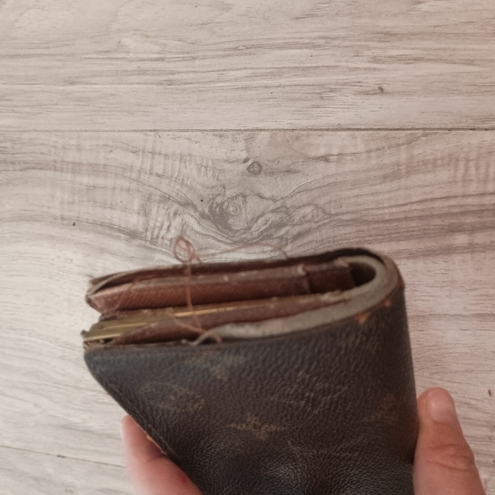 Louis Vuitton French Kiss Damier Ebene Wallet Brown Coated Canvas - Picture 3 of 15